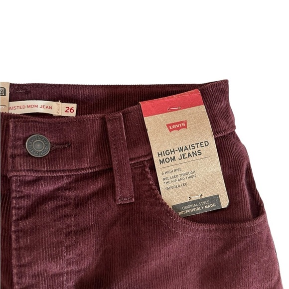 Levi's High Waisted High Rise Relaxed Mom Jean Size 26 NWT - Picture 10 of 17